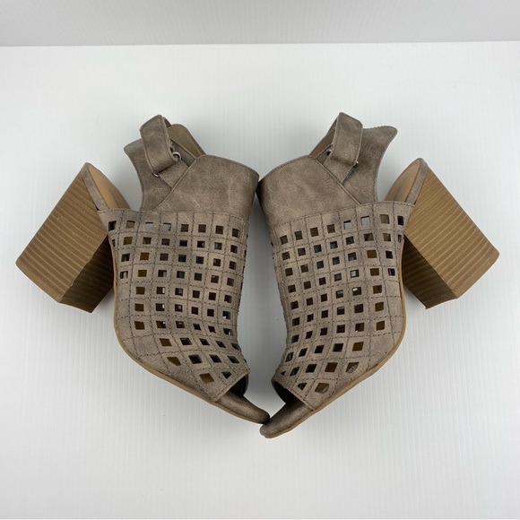 Maurices Block Heel Shoes Open Toe and Back Sz 9M - Picture 5 of 12